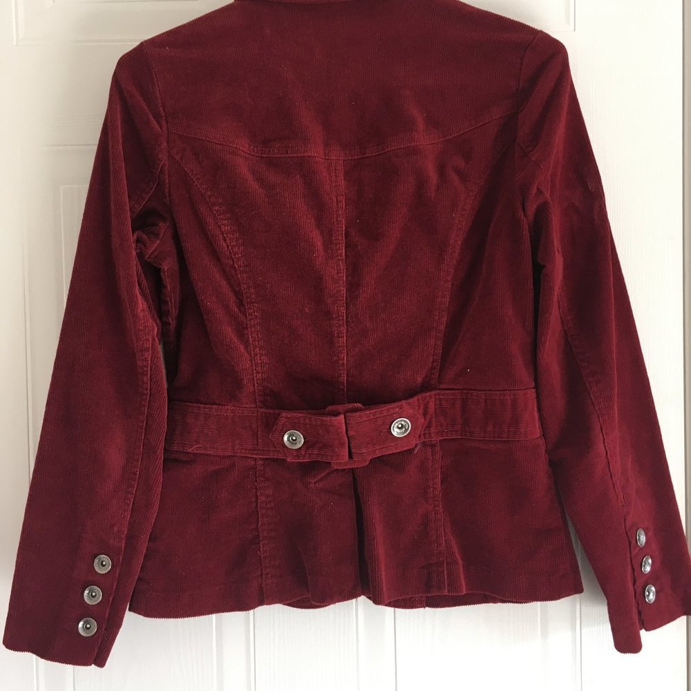 Funky Red Corduroy Jacket - Picture 2 of 3